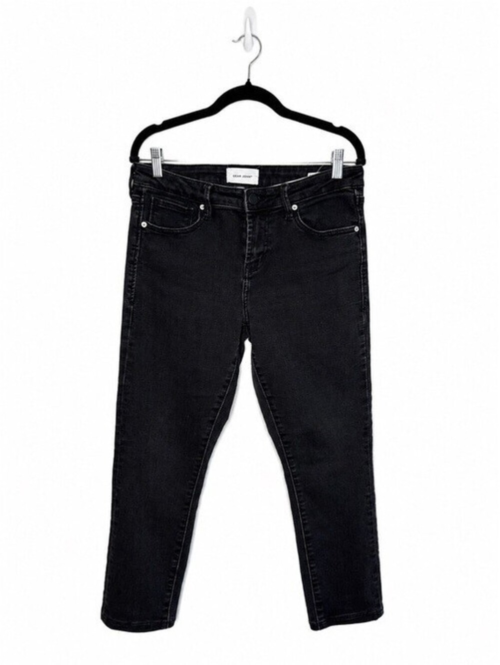 Dear John Women's Gisele Skinny Black Denim Stretch Jeans Size 29